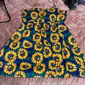 SHEIN Sunflower Print Cami Dress